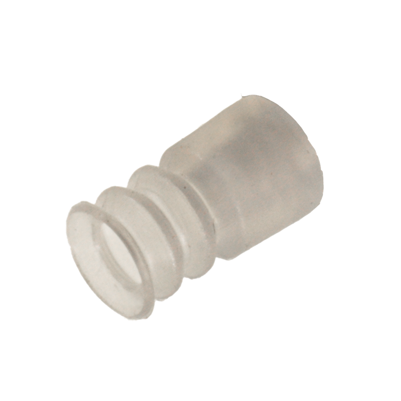 Faltensauger Silikon mit 2 ½  Falten, Ausführung: Ø 8 mm, Länge 15 mm