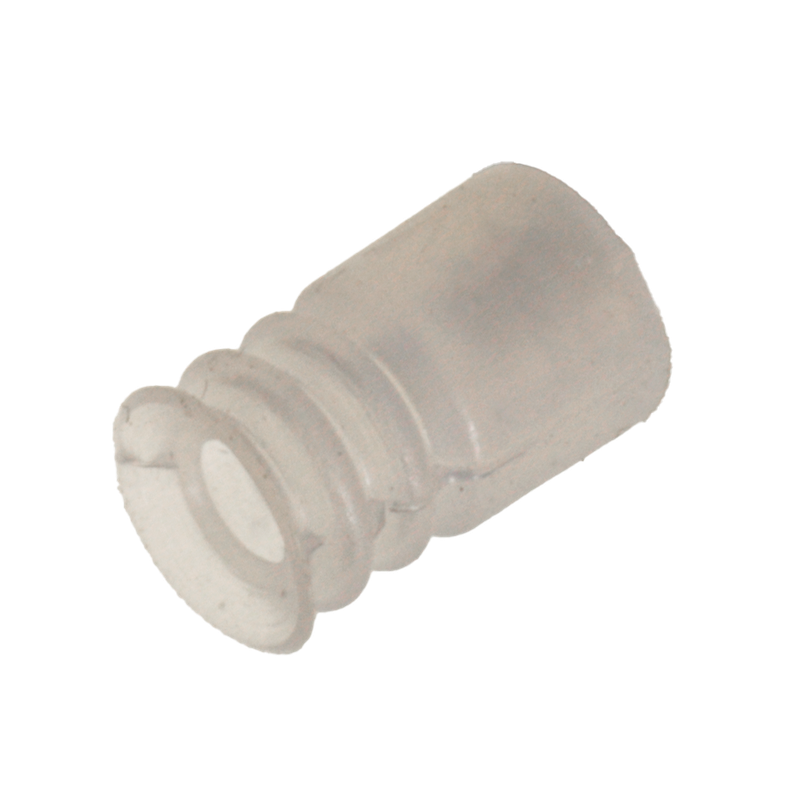 Faltensauger Silikon mit 2 ½ Falten, Ausführung: Ø 9 mm, Länge 15 mm