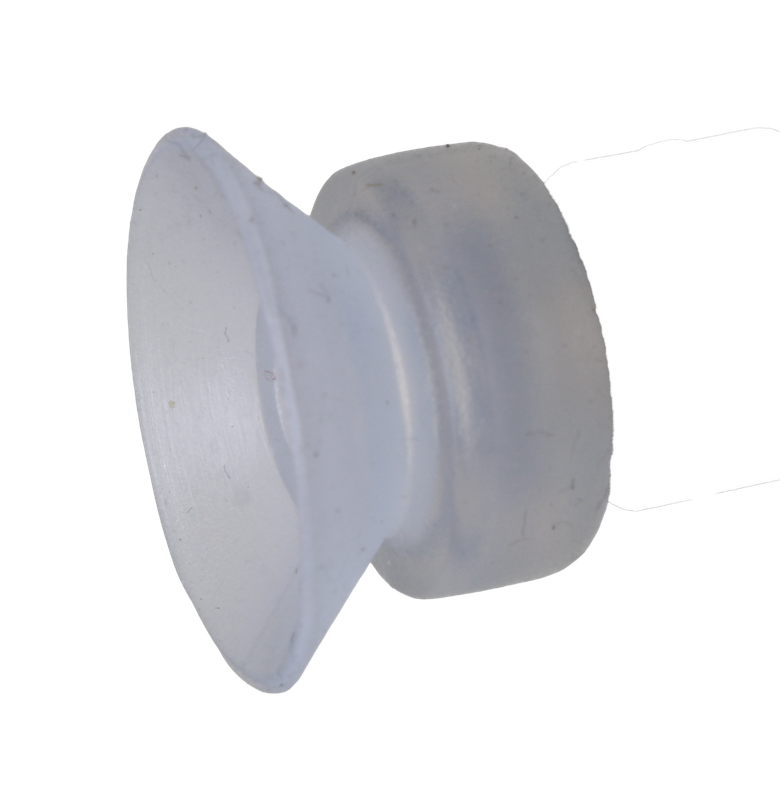 Flachsauger Silikon, Ausführung: Ø 20 mm, Länge 13 mm