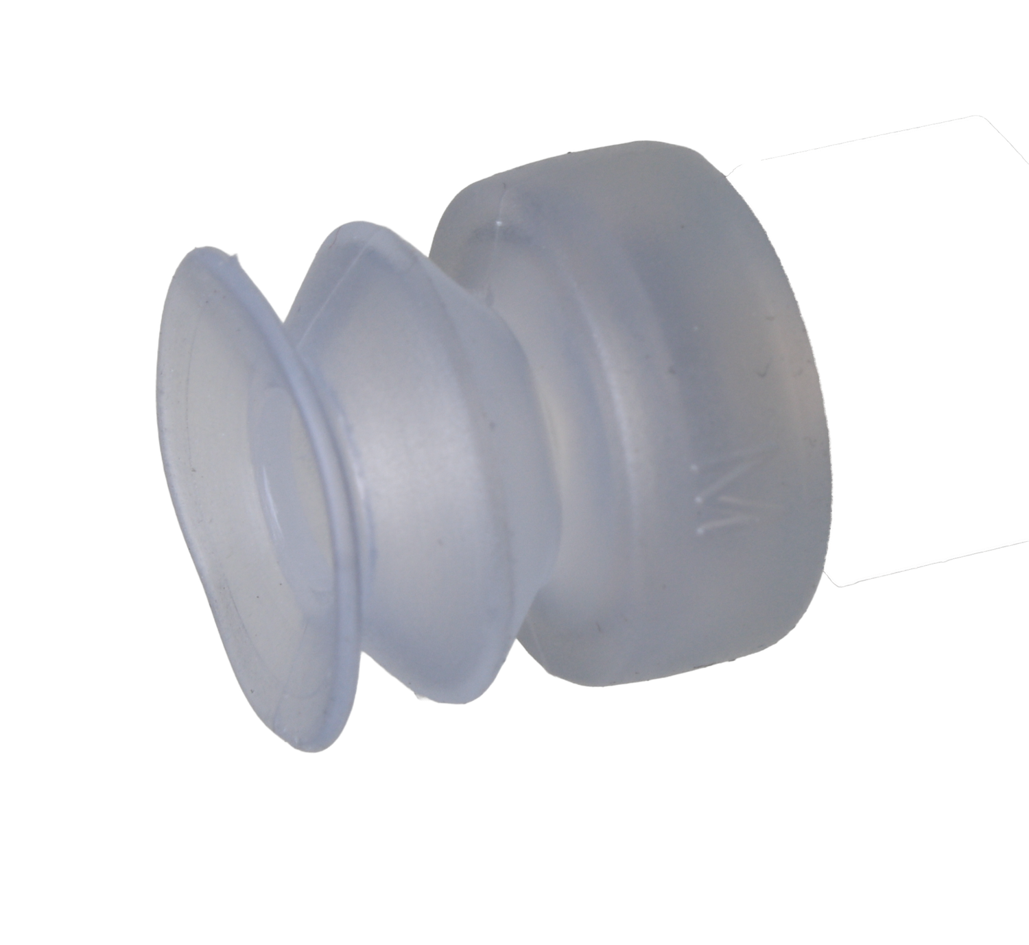 Faltensauger Silikon mit 1 1/2 Falten, Ausführung: Ø 15 mm, Länge 16 mm