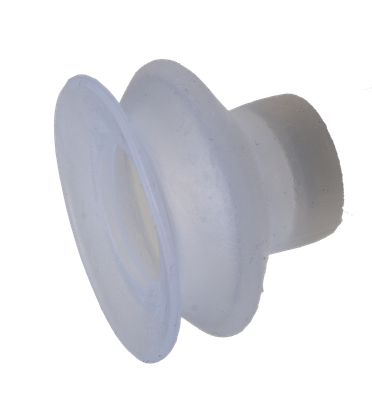 Faltensauger Silikon mit 1 1/2 Falten, Ausführung: Ø 30 mm, Länge 16 mm