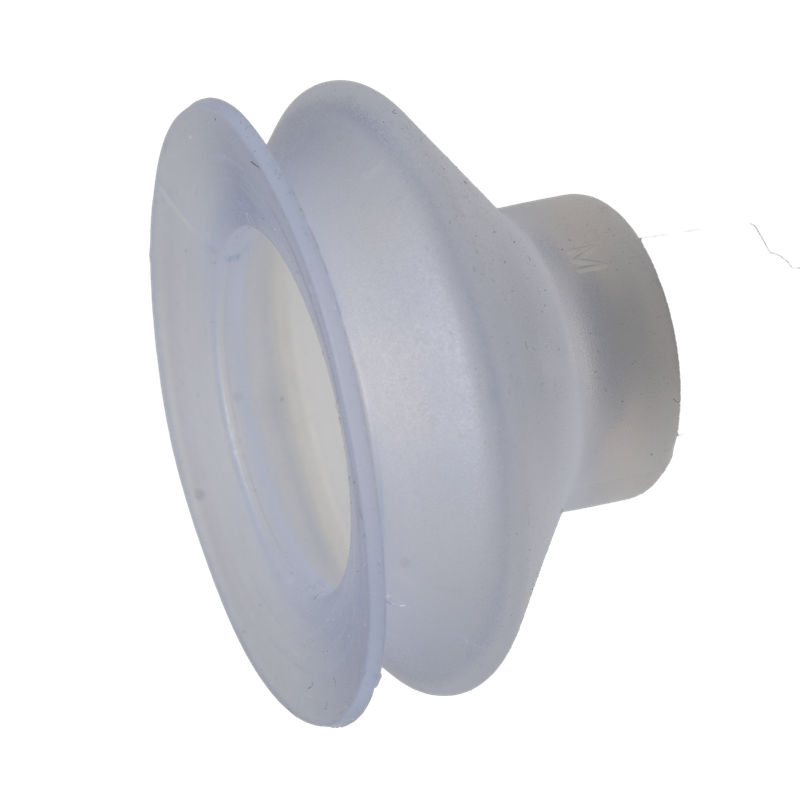 Faltensauger Silikon mit 1 1/2 Falten, Ausführung: Ø 40 mm, Länge 26,50 mm