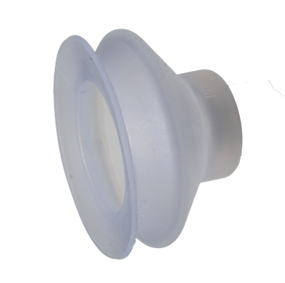 Faltensauger Silikon mit 1 1/2 Falten, Ausführung: Ø 40 mm, Länge 26,50 mm