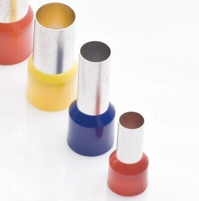 French 70mm Cord End Terminals Yellow French 70mm Cord End Terminals Yellow