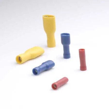 Red Fully Insulated Push On Female Terminals 4.8mm