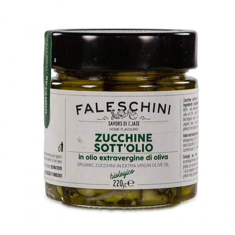 Zucchine sott'olio EVO BIO - Faleschini Zucchine sott'olio EVO BIO - Faleschini