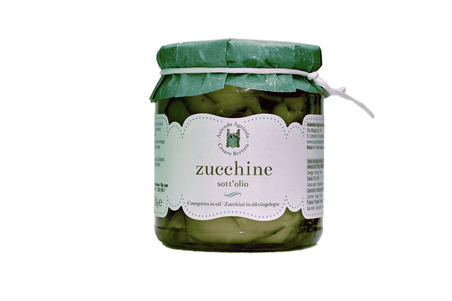 Zucchine sott'olio - Casato Bertoia