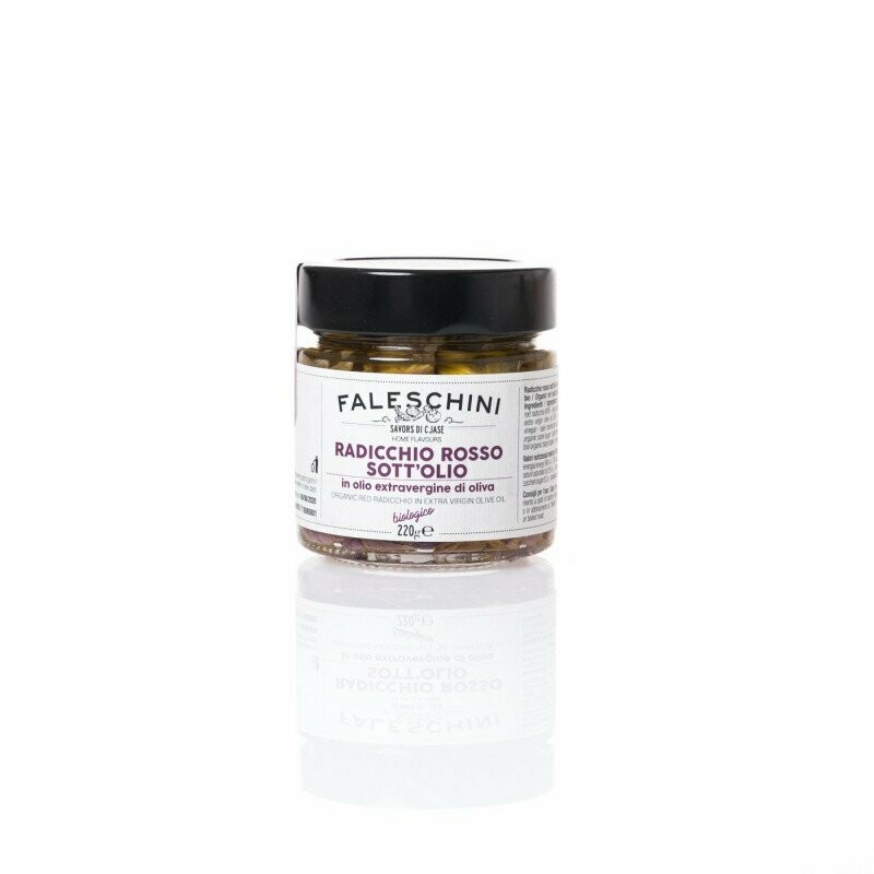 Radicchio rosso tardivo sott'olio EVO BIO - Faleschini