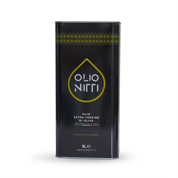 Olio Nitti - varietà Coratina - monocultivar -lt. 5 - EVO