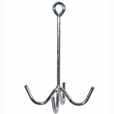 Chrome 4-Prong Hook