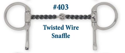 B403 Twisted Wire Snaffle