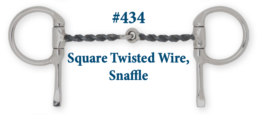 B434 Square Twisted Wire Snaffle