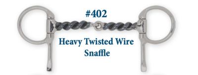 B402 Heavy Twisted Wire Snaffle
