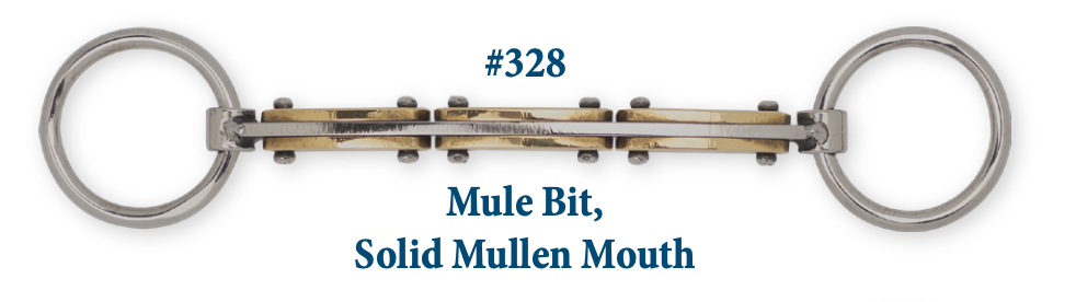 B328 Brad. Mule Bit Solid Mullen Mouth