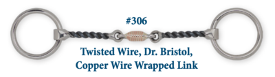 B306 Brad. Twist Wire Dr. Bristol Cop. Wrap Link