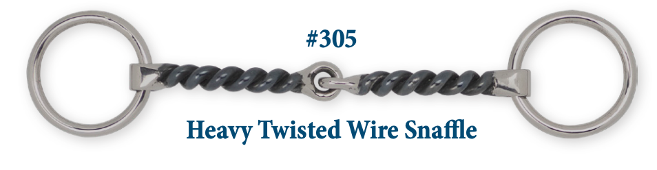 B305 Brad. Heavy Twisted Wire Snaffle