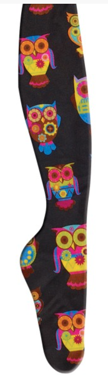 Ovation Zocks Boot Socks - Black Owls