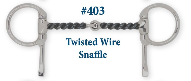 B403 Twisted Wire Snaffle