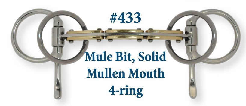 B433 Mule Bit, Solid Mullen Mouth