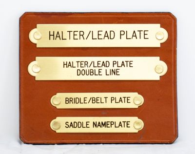 Bridle/Saddle Name Plate