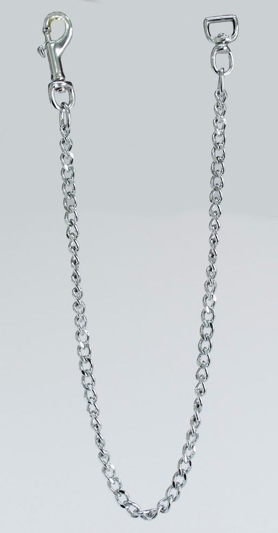 Flat Fine Chrome Chain 30"
