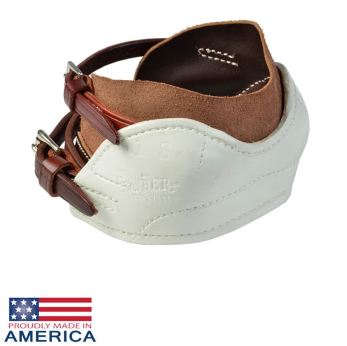 Feather-Weight Double Strap Leather Quarter Boots