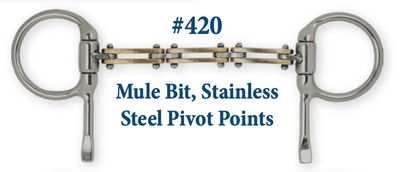 B420 Mule Bit, Stainless Steel Pivot Points