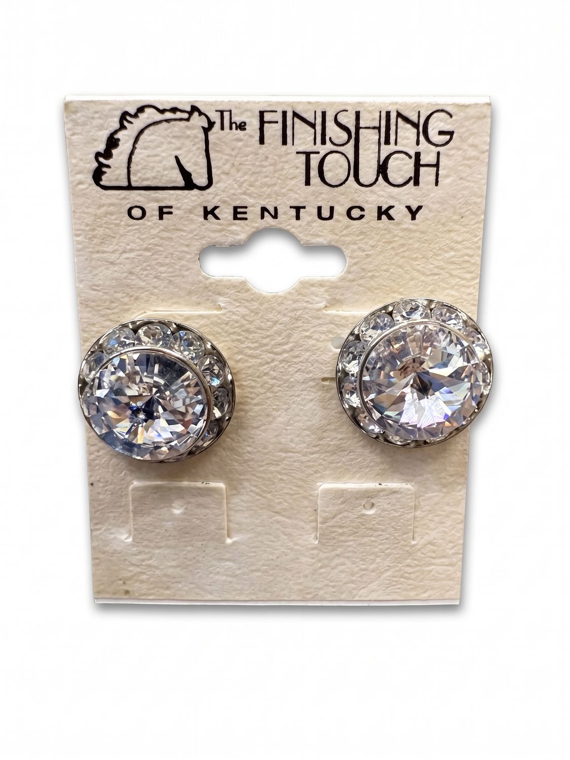 Round Swarovski Crystal Earrings