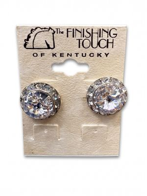Round Swarovski Crystal Earrings