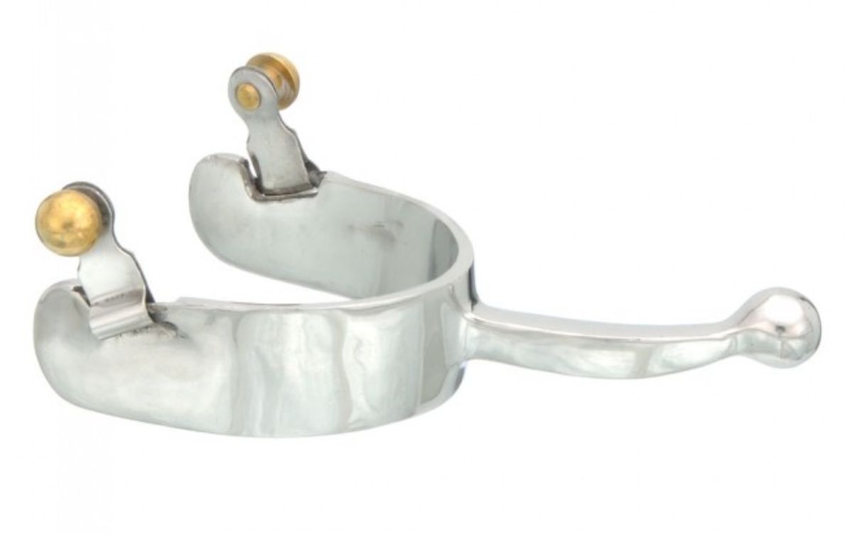 Long Shank Angled Ball Western Spurs