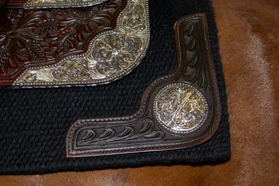 Dale Chavez Show Pad w/ Silver Conchos