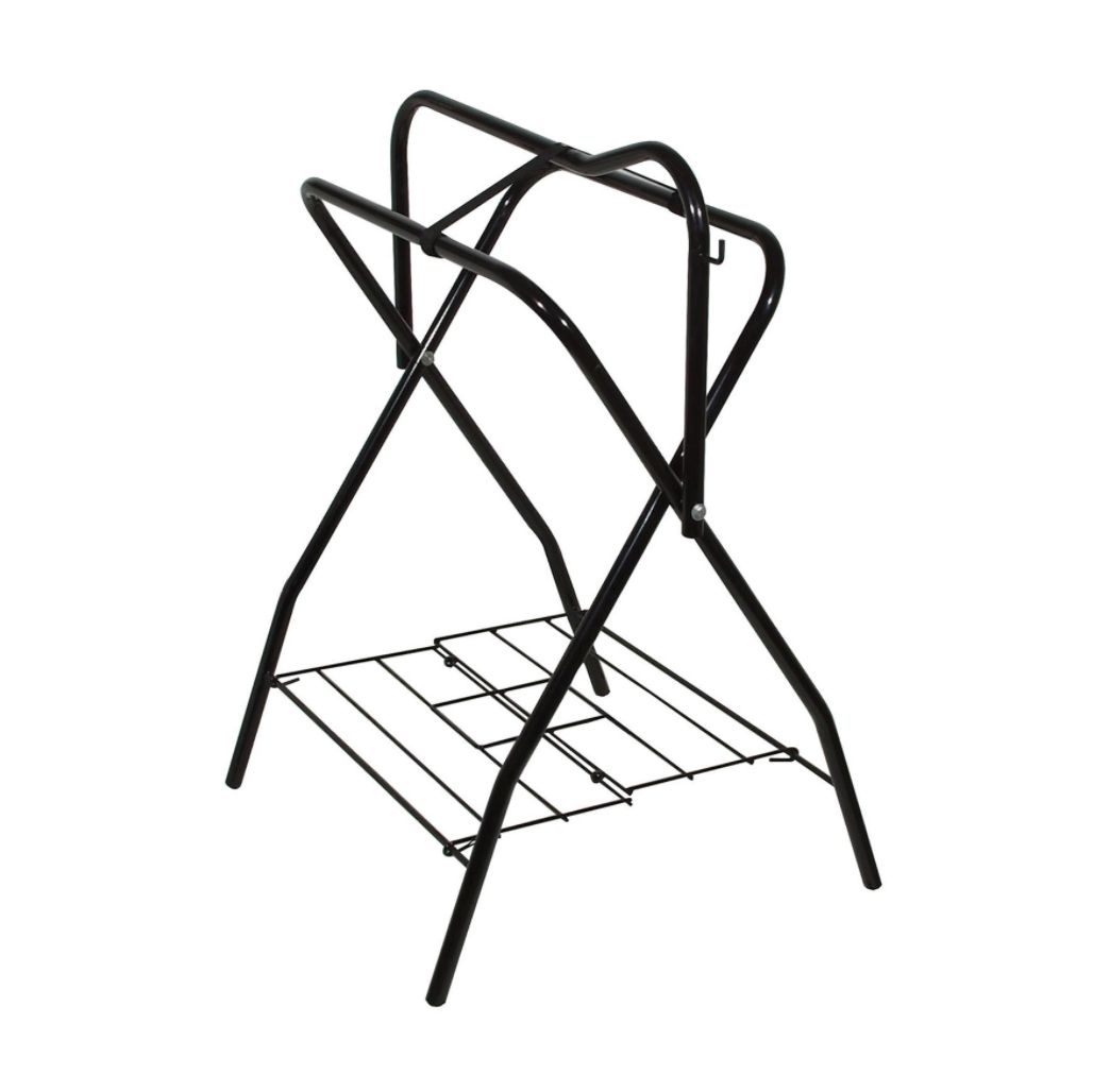 Folding Black Saddle Racks