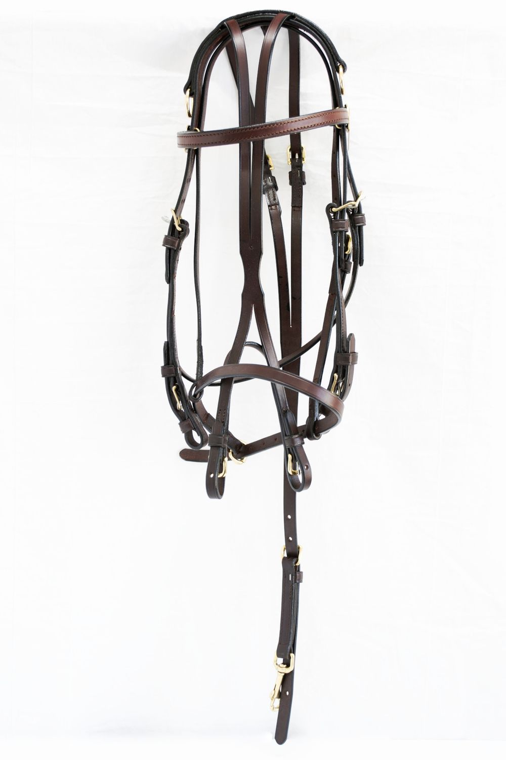 Blue Ribbon Overcheck Work Bridle (w/ caveson)