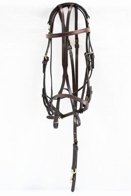 Blue Ribbon Overcheck Work Bridle (w/ caveson)