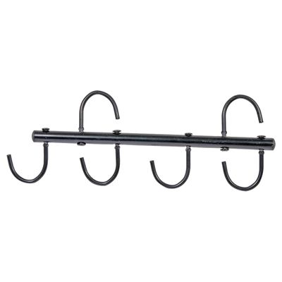 Black Swivel 4 Hook Tack Rack