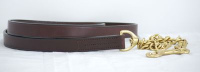 Blue Ribbon Leather Lead Shank (30")
