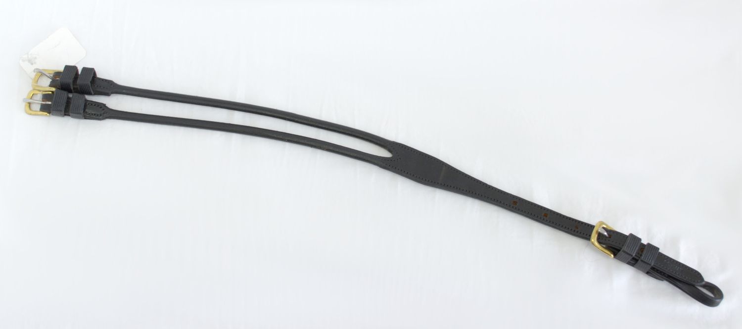 Bowman Harness Rear Overcheck 8" Round Split (Pony) w/ Rein Twist
