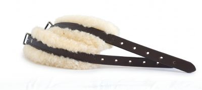 Blue Ribbon Wool Lined Leather Cuffs