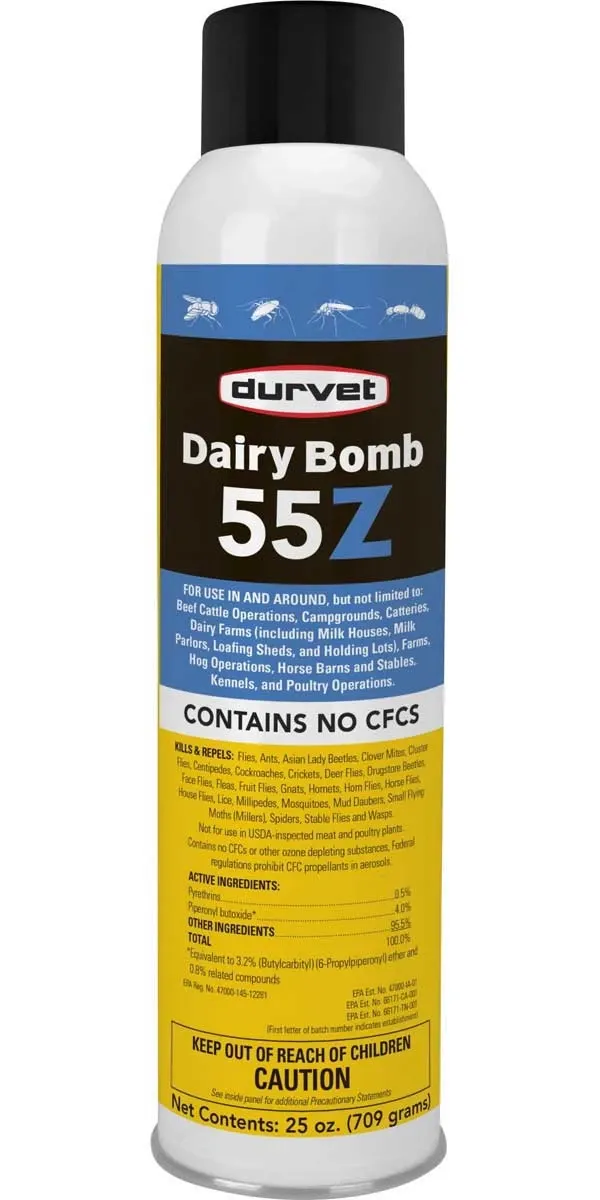 DurVet Dairy Bomb 55Z Bug Spray