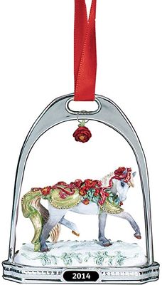 Stirrup Ornament: Bayberry and Roses