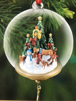 First Holiday Glass Globe Ornament 2014