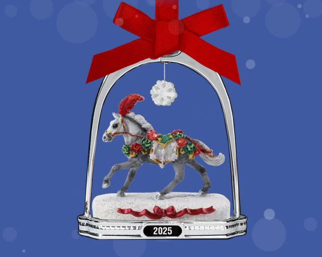 Stirrup Ornament: Christmas In Bloom