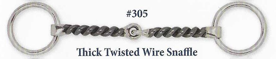B305 Heavy Twisted Wire Snaffle