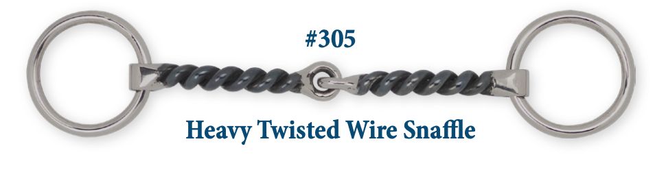 B305 Heavy Twisted Wire Snaffle
