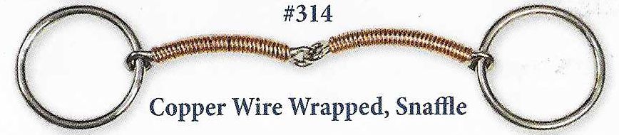 B314 Copper Wire Wrapped Snaffle