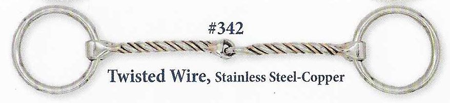 B342 SS Twisted Wire w/ Copper Wrap In