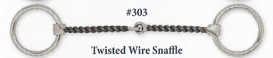 B303 Twisted Wire Snaffle