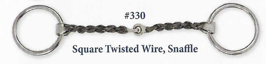 B330 Square Twisted Wire Snaffle