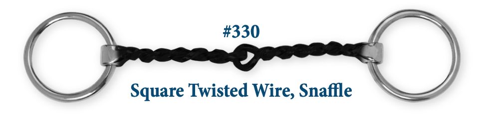 B330 Square Twisted Wire Snaffle