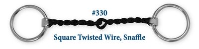B330 Square Twisted Wire Snaffle